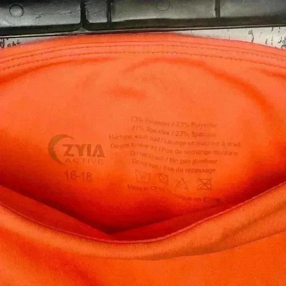 Zyia Orange Angle Block Light n Tight Hi-rise 7/8 24" Size : 16-18 - Picture 8 of 12